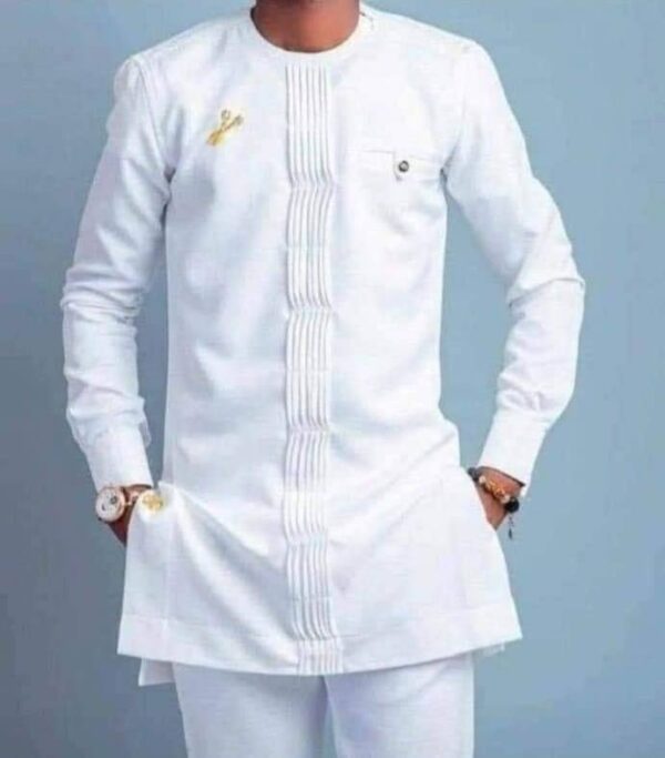 Tenue Traditionnelle Homme - Classe & Pureté en Blanc